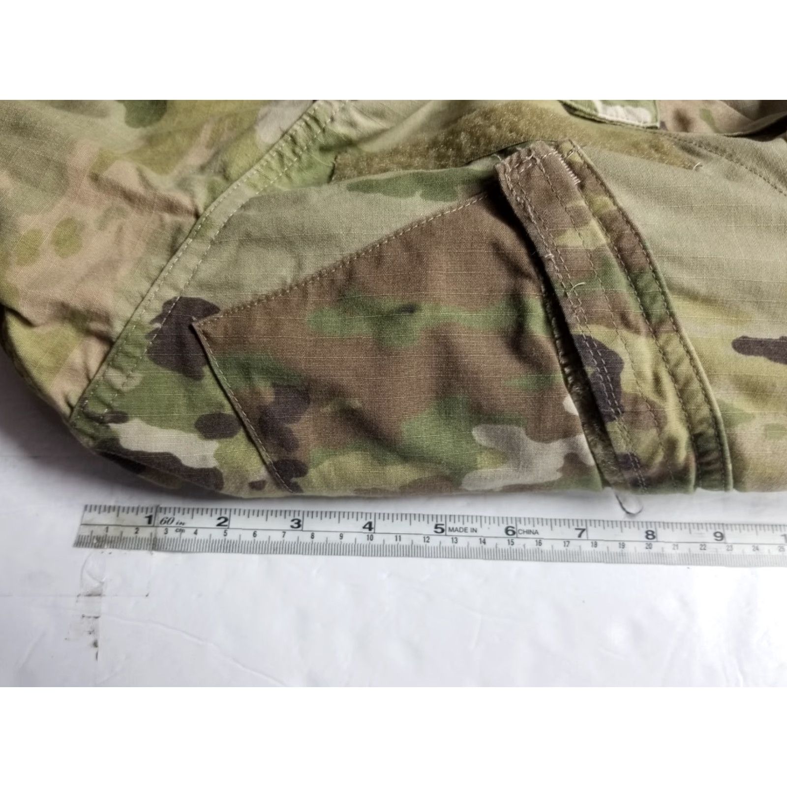 Vintage US Army Combat Jacket Men's 36R Green Woodland Camouflage Cotton Canvas Button Up Jacket Size US XXS / EU 40 - 3 Thumbnail