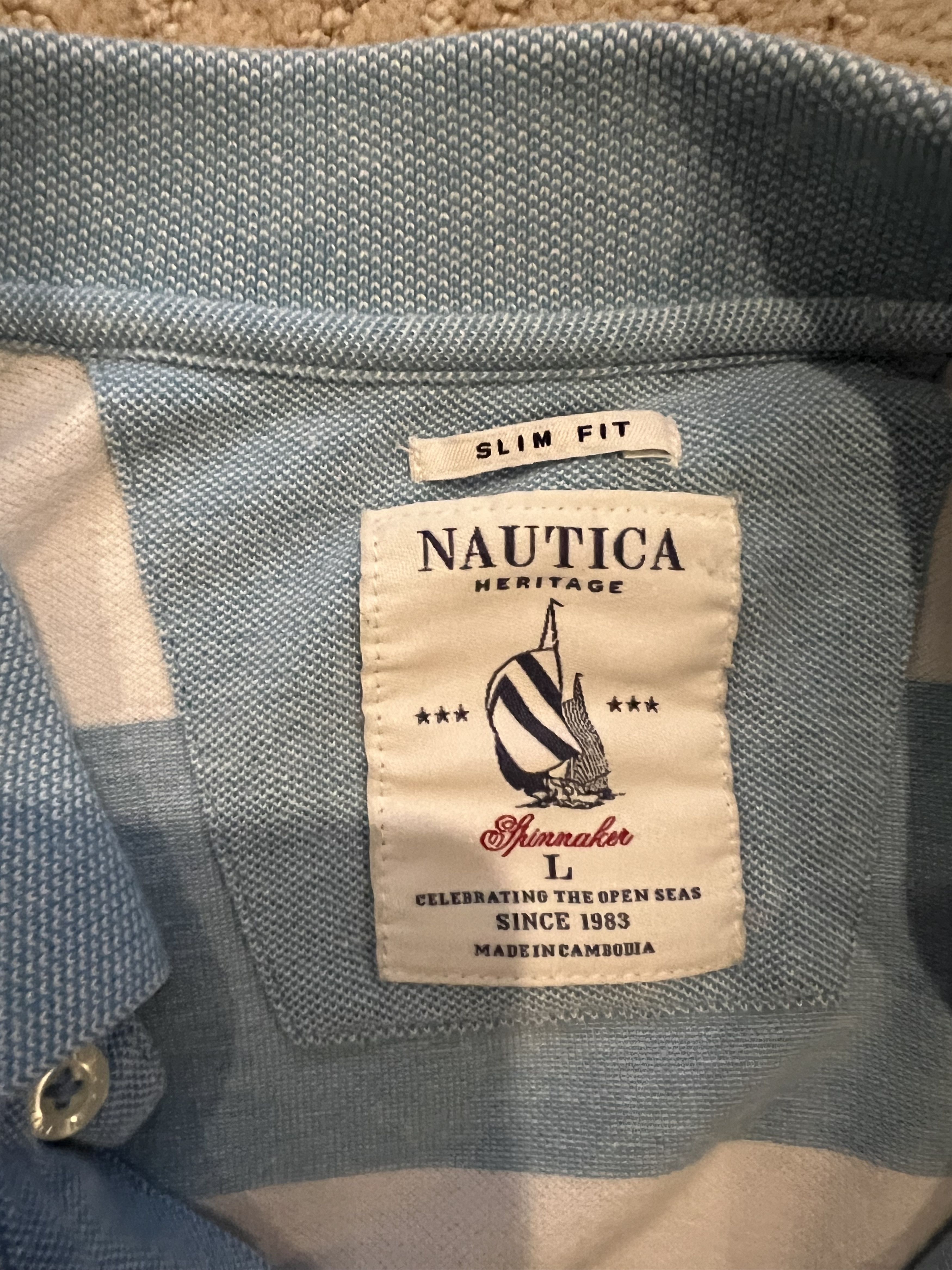 Nautica Vintage Nautica Polo Size US L / EU 52-54 / 3 - 2 Thumbnail
