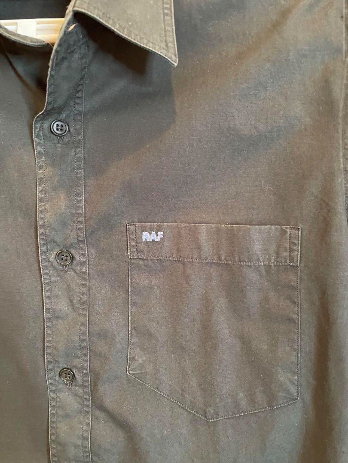 Raf by Raf Simons RAF Simons Shirt Men’s Black Logo Cotton Size US S / EU 44-46 / 1 - 3 Thumbnail