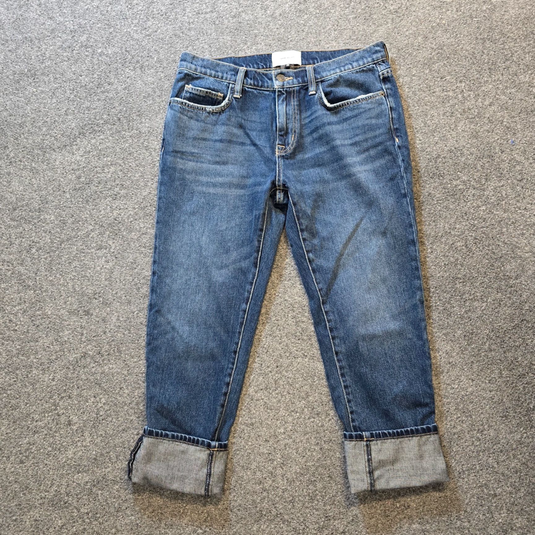 Vintage Current/Elliott Jeans Womens 28 Blue Denim Cropped Capri Cuffed Casual Capsule Jeans Womens 28 Blue Denim Cropped Capri Cuffed Casual Capsule Size 28" / US 6 / IT 42 - 2 Thumbnail