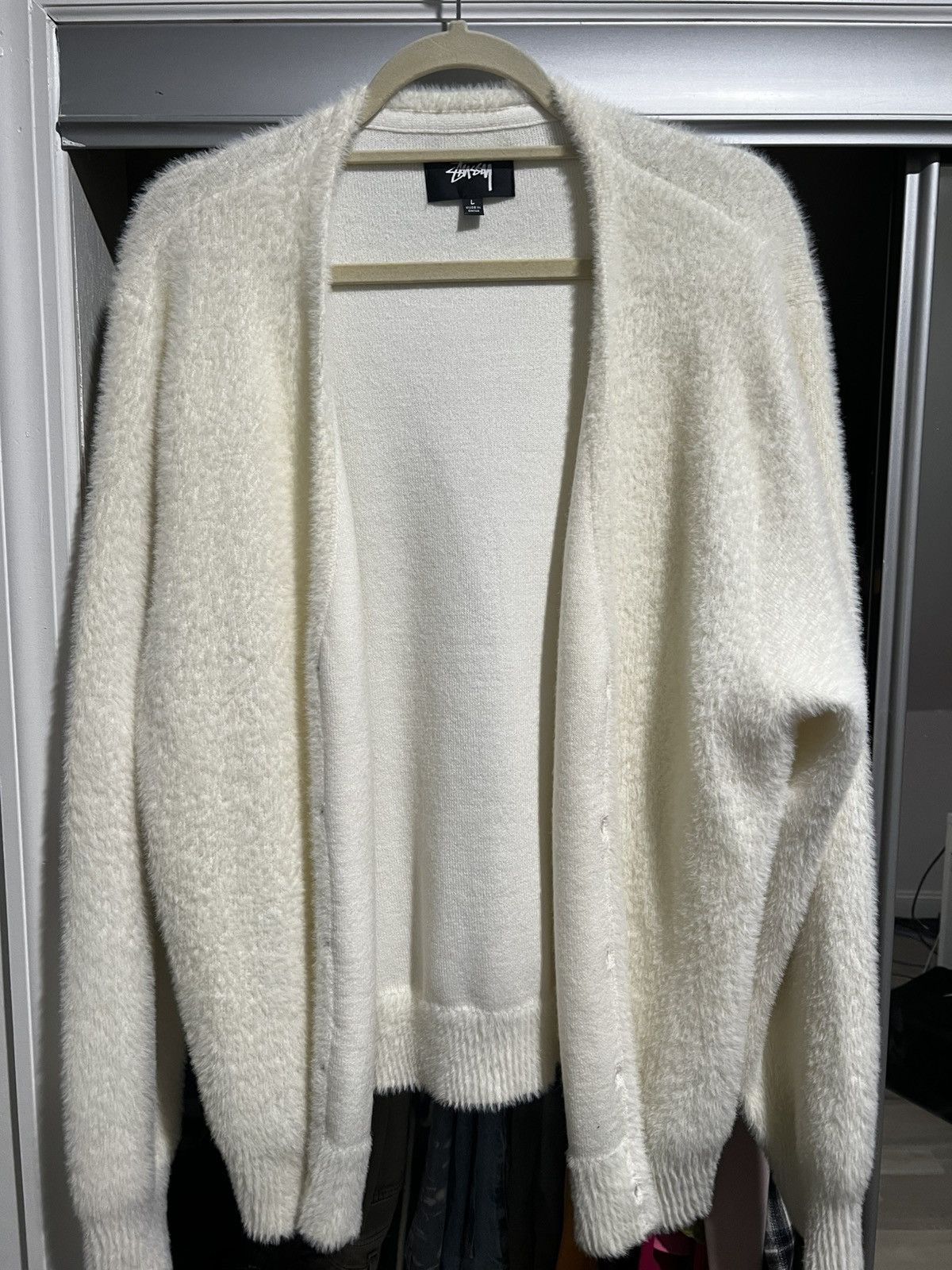 Stussy カーディガン L ホワイト Stussy カーディガン L ホワイト