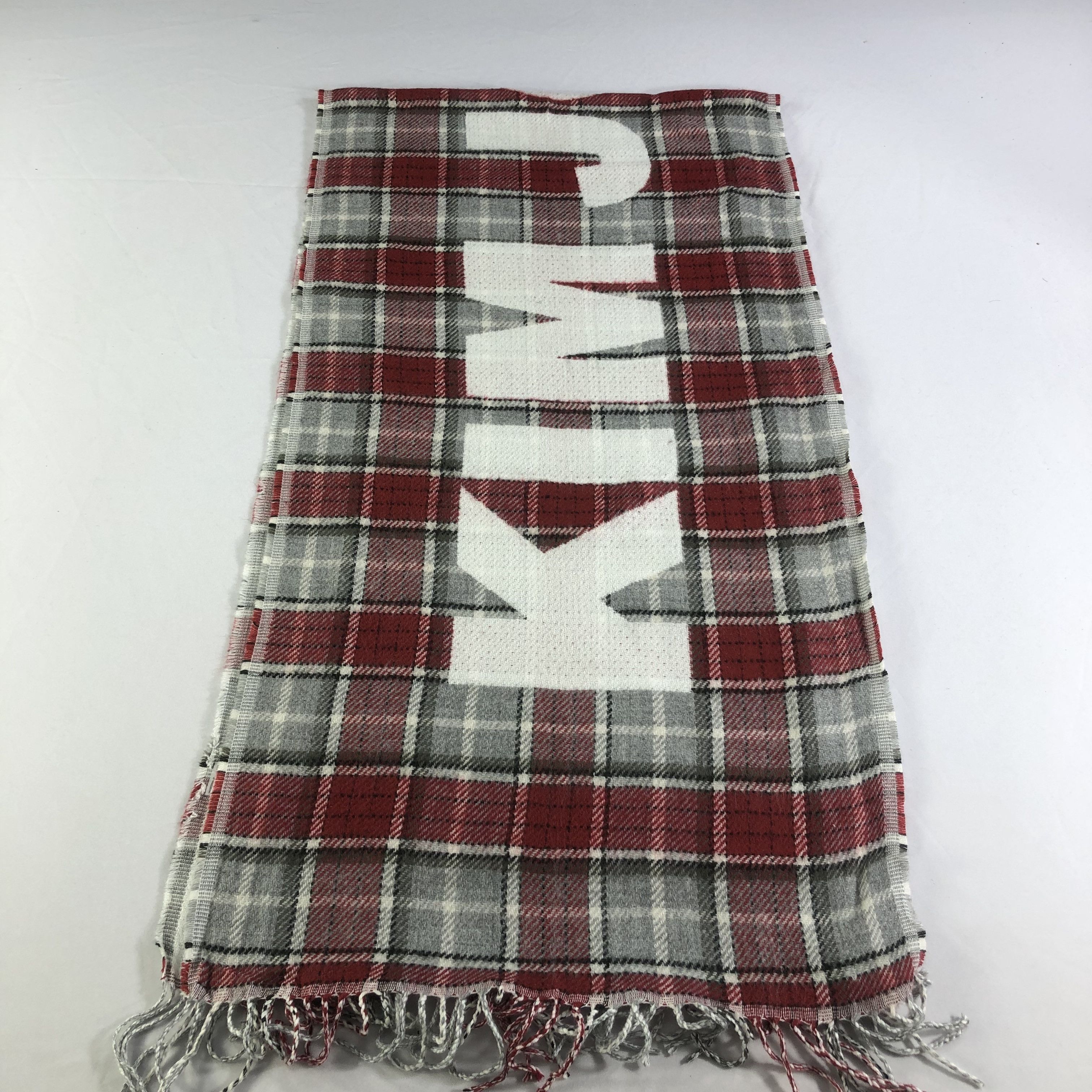 Kim Jones Kim Jones Tartan Spell Out Scarf Muffler V1817 Size ONE SIZE - 2 Thumbnail