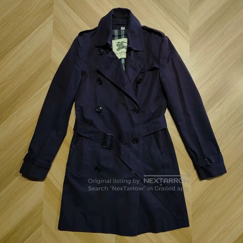 Burberry Burberry Purple Trench Coat UK6. Size US M / EU 48-50 / 2 - 1 Thumbnail