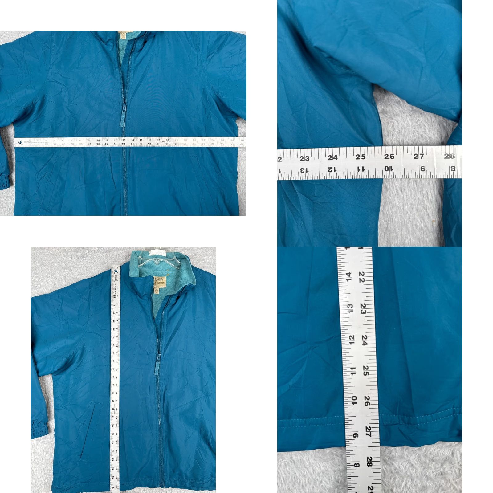 Vintage Cabelas Windbreaker Jacket Womens 2XL Blue Full Zip Fleece Lined Mock Neck Size 2XL Regular Fit Size XXL / US 16-18 / IT 52-54 - 8 Thumbnail