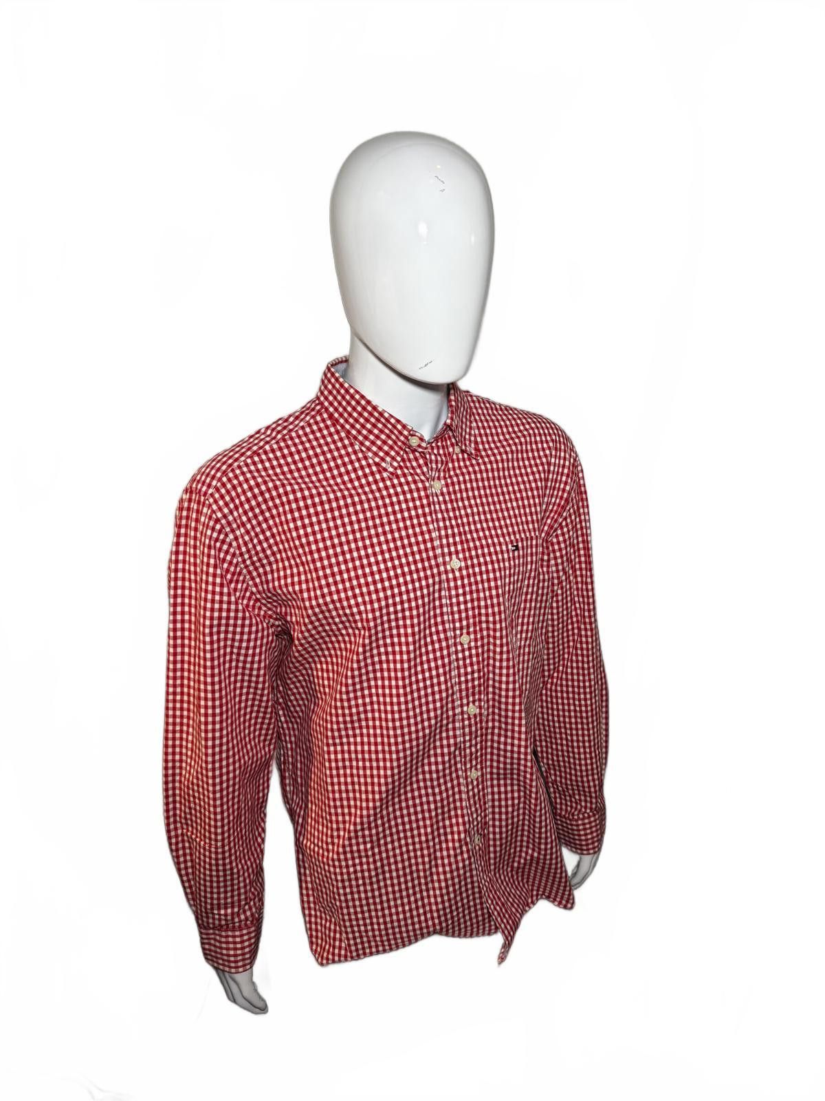 Tommy Hilfiger Tommy Hilfiger Classic Fit Red Check Shirt Size US XL / EU 56 / 4 - 3 Thumbnail
