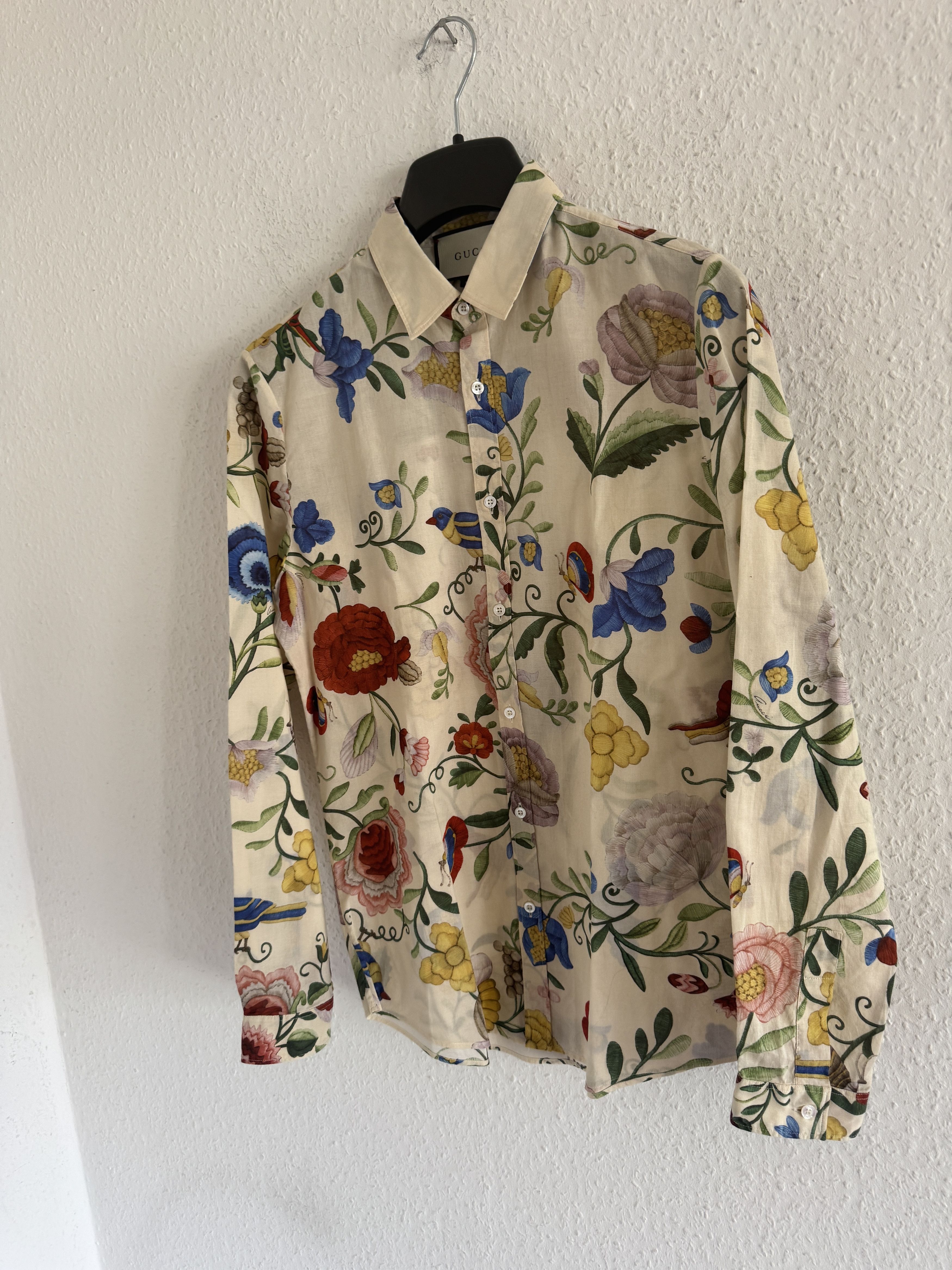 Gucci Duke Floral Button-Up Shirt Size US M / EU 48-50 / 2 - 11 Thumbnail