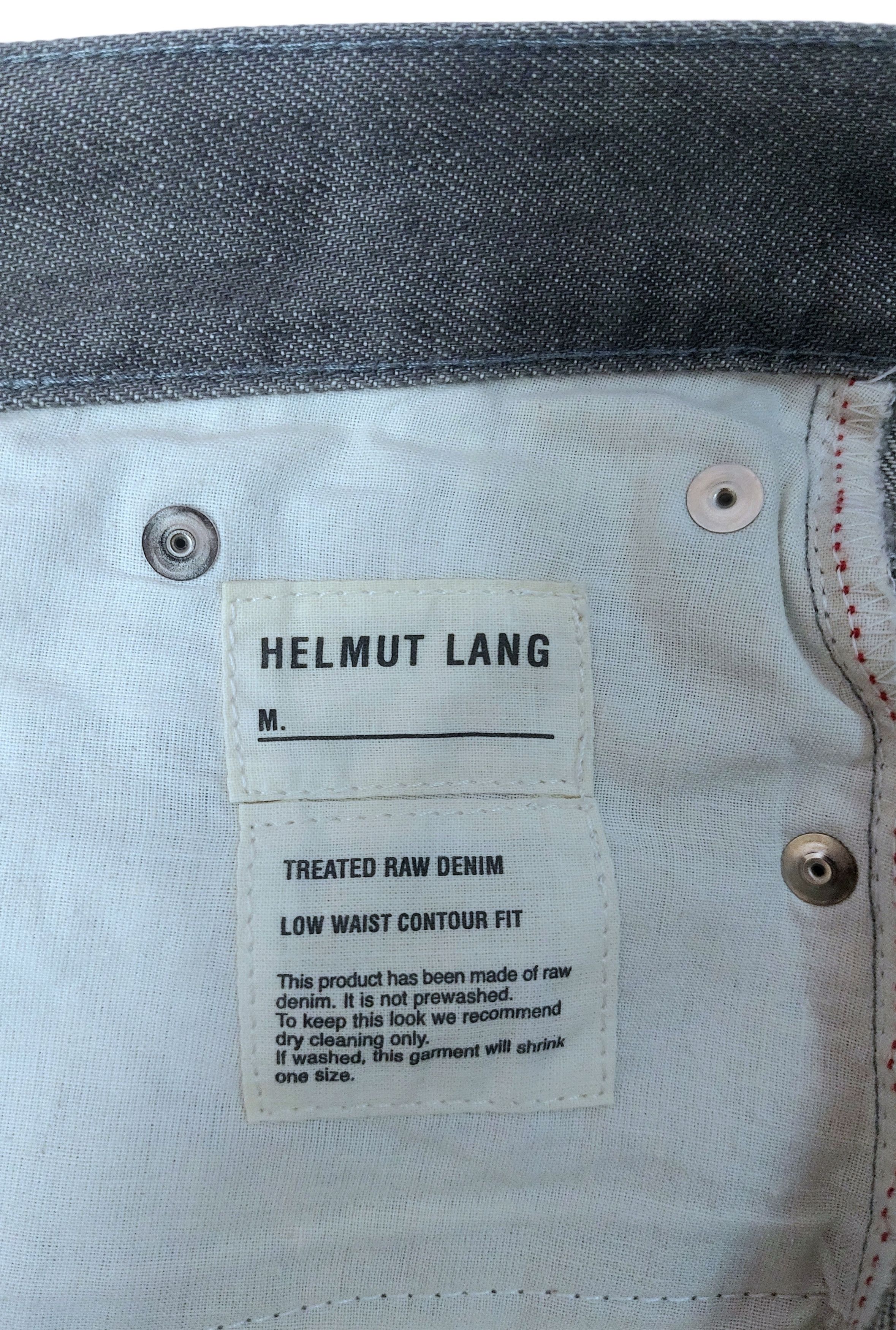Helmut Lang Helmut Lang Treated Raw Denim Low Waist Contour Fit Size US 29 - 17 Thumbnail