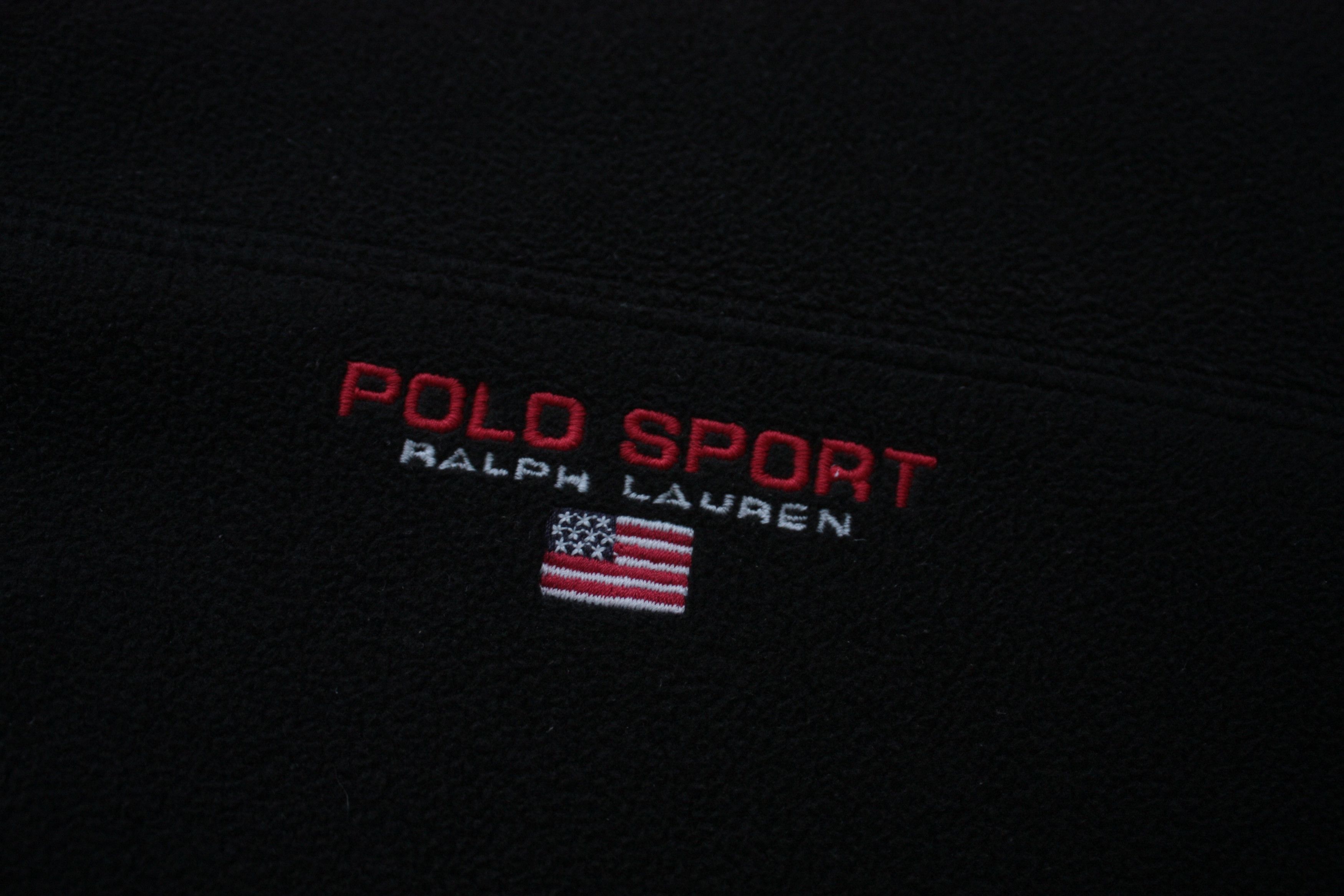 Polo Ralph Lauren Polo Sport Ralph Lauren Vintage Black Fleece Pullover Large Size US L / EU 52-54 / 3 - 5 Thumbnail