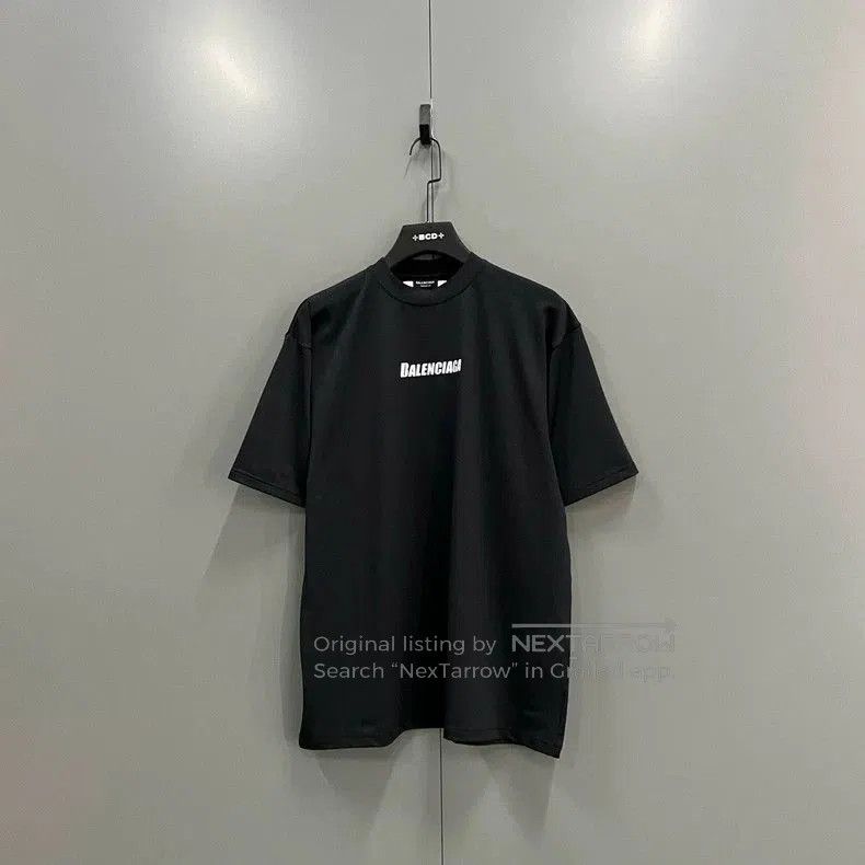 Balenciaga Balenciaga Black Mesh Logo Print Tee. Size US XS / EU 42 / 0 - 1 Thumbnail