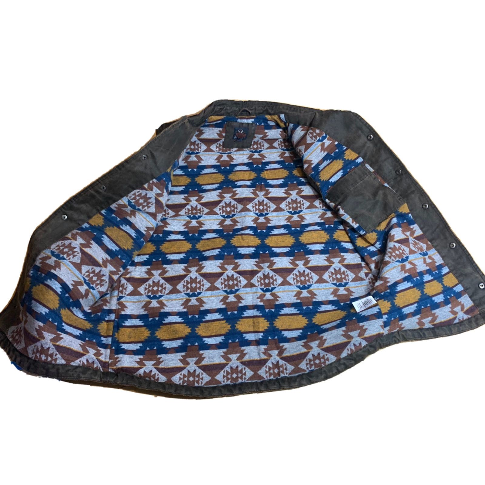 Vintage Men's Vest Moon Shine Spirit Quilted Aztec Medium Extra Large Size US M / EU 48-50 / 2 - 4 Thumbnail