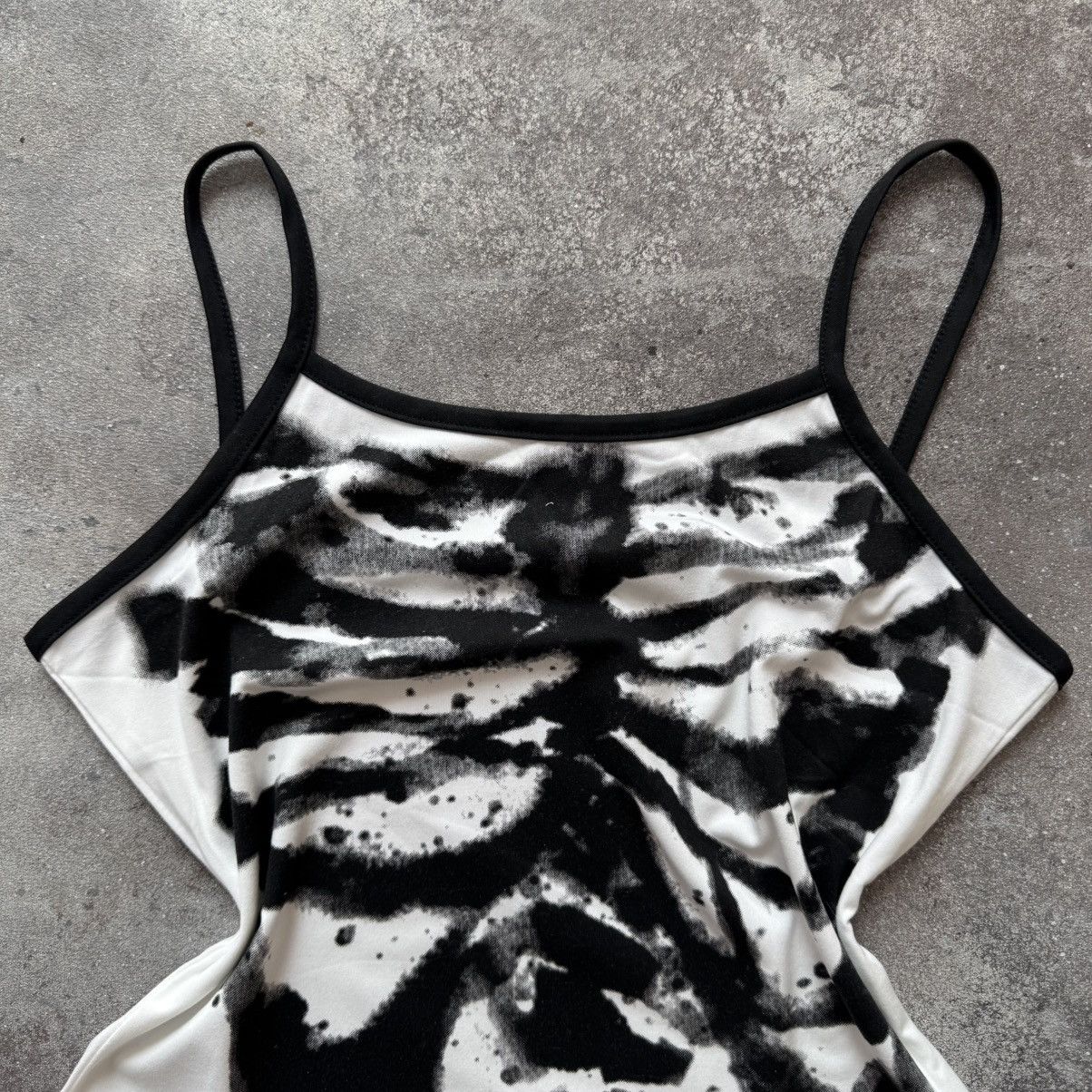 Hysteric Glamour Amazing Y2K Skeleton Printed Goth Rave Punk Tank Top Size M / US 6-8 / IT 42-44 - 4 Thumbnail