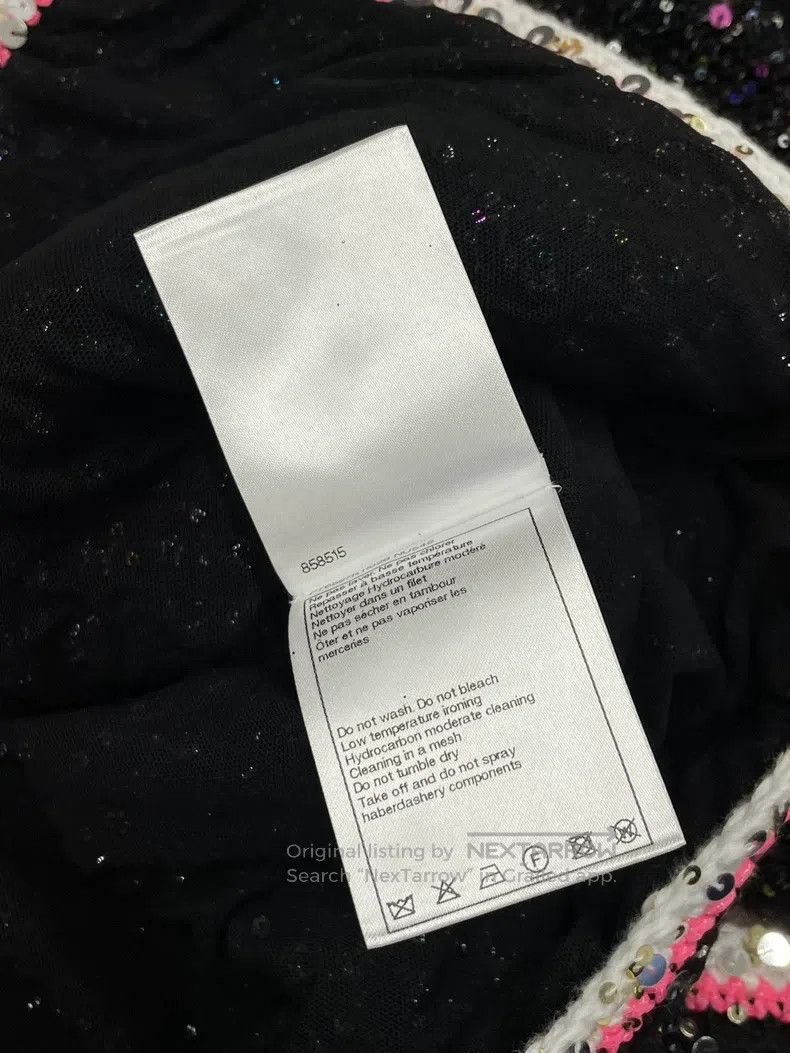 Chanel Chanel 24C black background colour sequin cardigan jacket Size XXS / US 00 / IT 34 - 8 Thumbnail