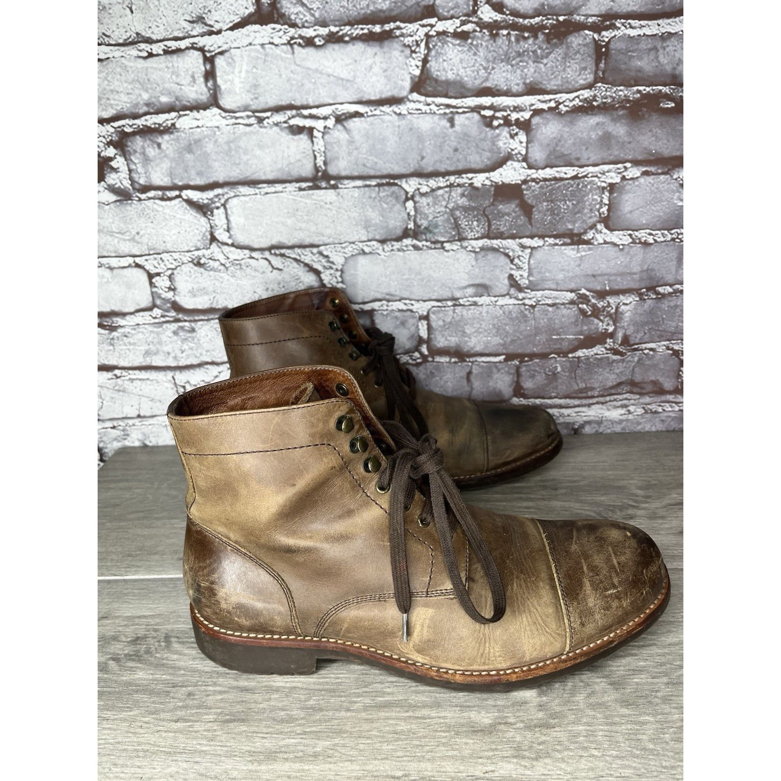 Warfield & Grand Warfield And Grand Mesa Brown Leather Lace Up Chukka Boots M Size US 8.5 / EU 41-42 - 19 Thumbnail