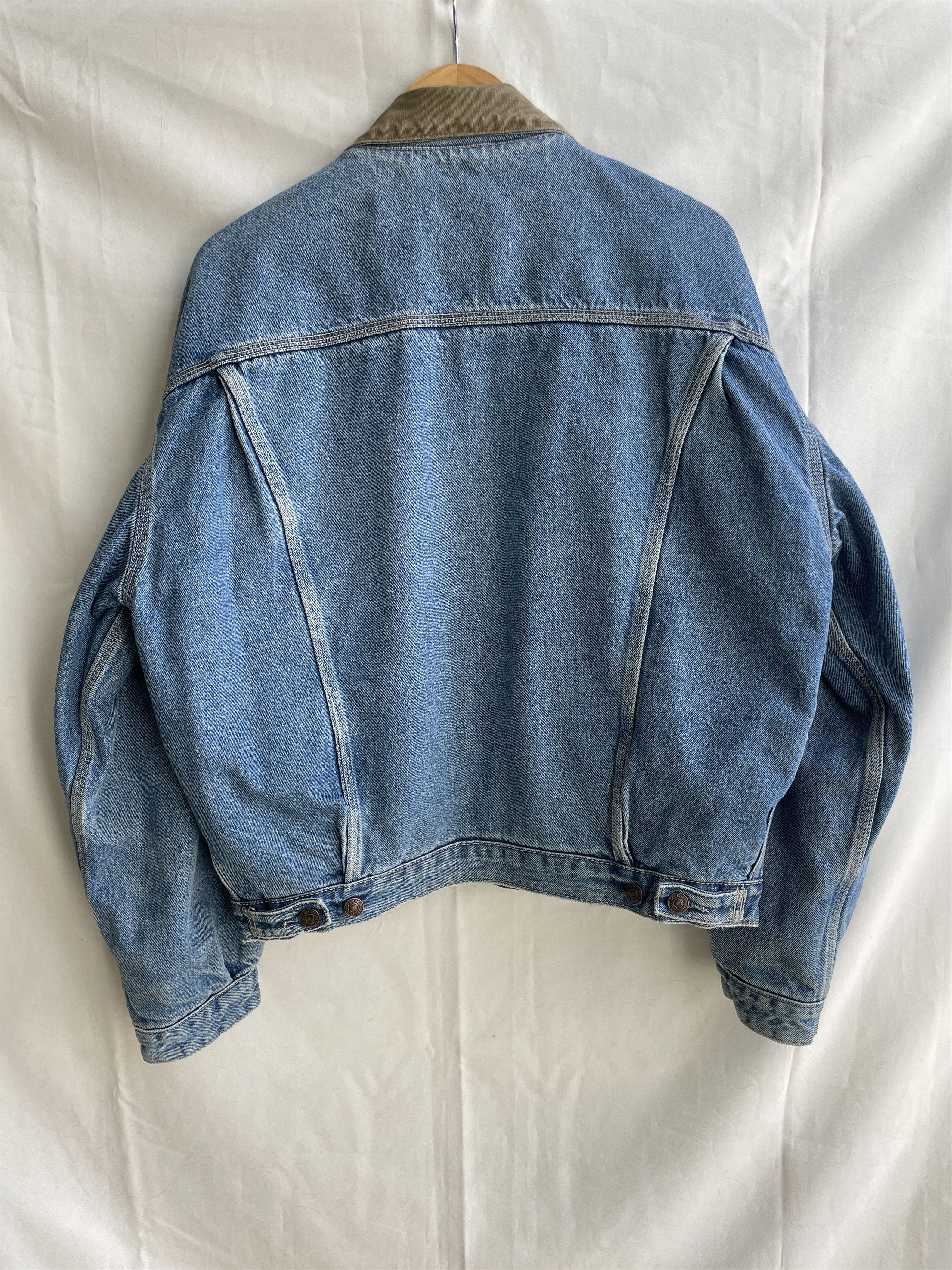 Levi's Levi's VTG 90s Reversible Quilted Chain Stitch Denim Trucker Size US M / EU 48-50 / 2 - 4 Thumbnail