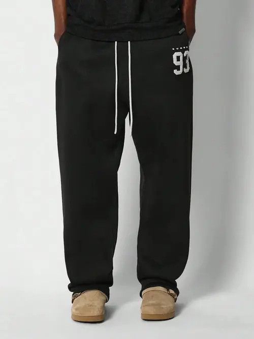Japanese Brand × Jean Black Jogger loose fit sweatpants StraightLeg Size US 32 / EU 48 - 2 Thumbnail