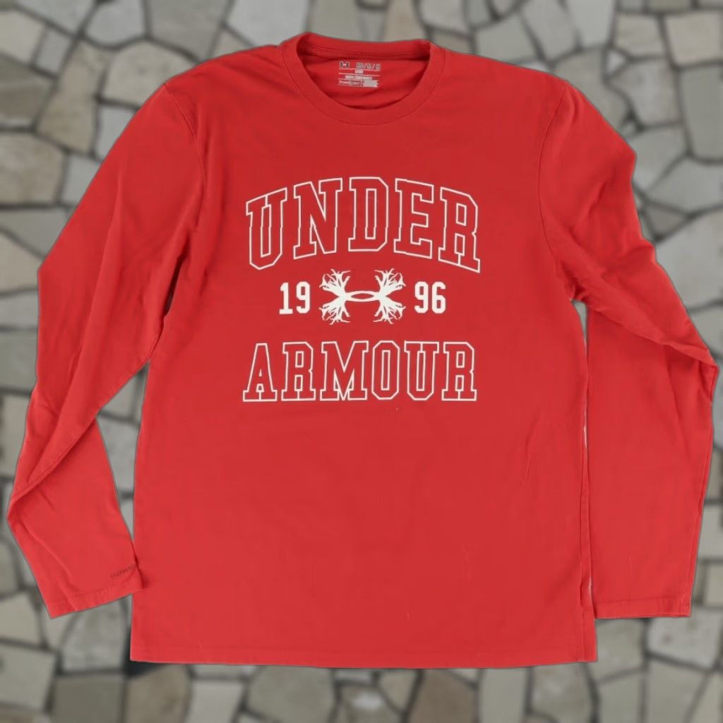Under Armour Under Armour Hunting Solid T-Shirt Red Men's M Shirt Mens M Size US M / EU 48-50 / 2 - 1 Thumbnail