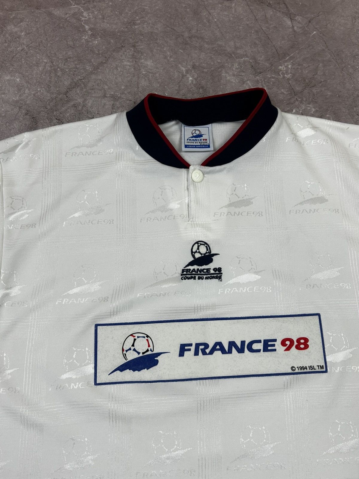 Vintage Vintage France 1998 World Cup tee monogram Size US L / EU 52-54 / 3 - 2 Thumbnail