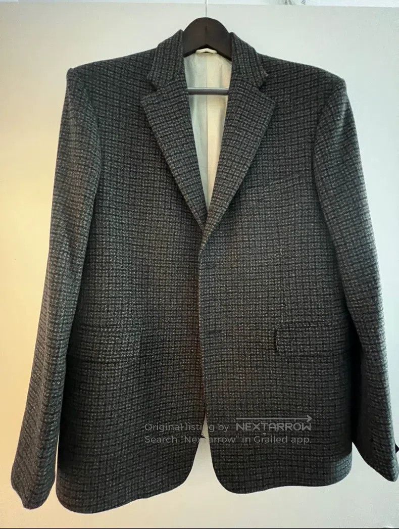 Raf Simons Raf Simons AW 2021 Qianniao check tweed suit jacket Size 48R - 1 Thumbnail