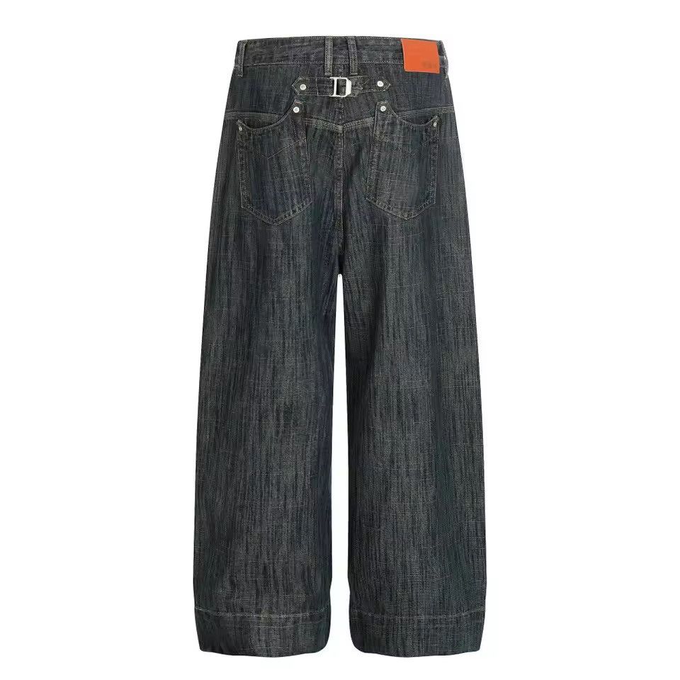 Jean Washed Streetwear Baggy Y2k Straight Jeans Pants Size US 32 / EU 48 - 1 Thumbnail