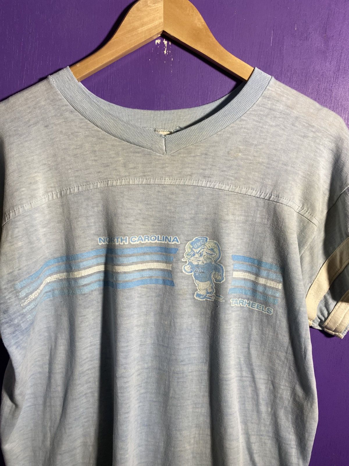 Vintage Vintage 80s North Carolina Tar Heels jersey shirt Size US M / EU 48-50 / 2 - 3 Thumbnail