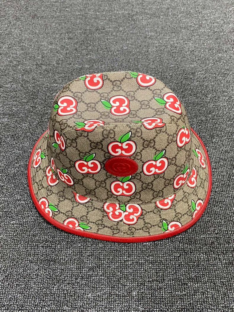 Gucci Gucci Cherry Logo Bucket Hat-dmc Size ONE SIZE - 1 Thumbnail
