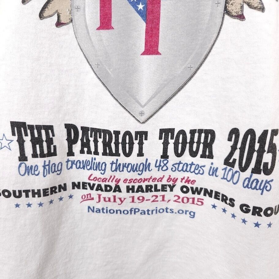 Gildan Nation Of Patriots T Shirt Mens Size Medium White Tour Size US M / EU 48-50 / 2 - 3 Thumbnail
