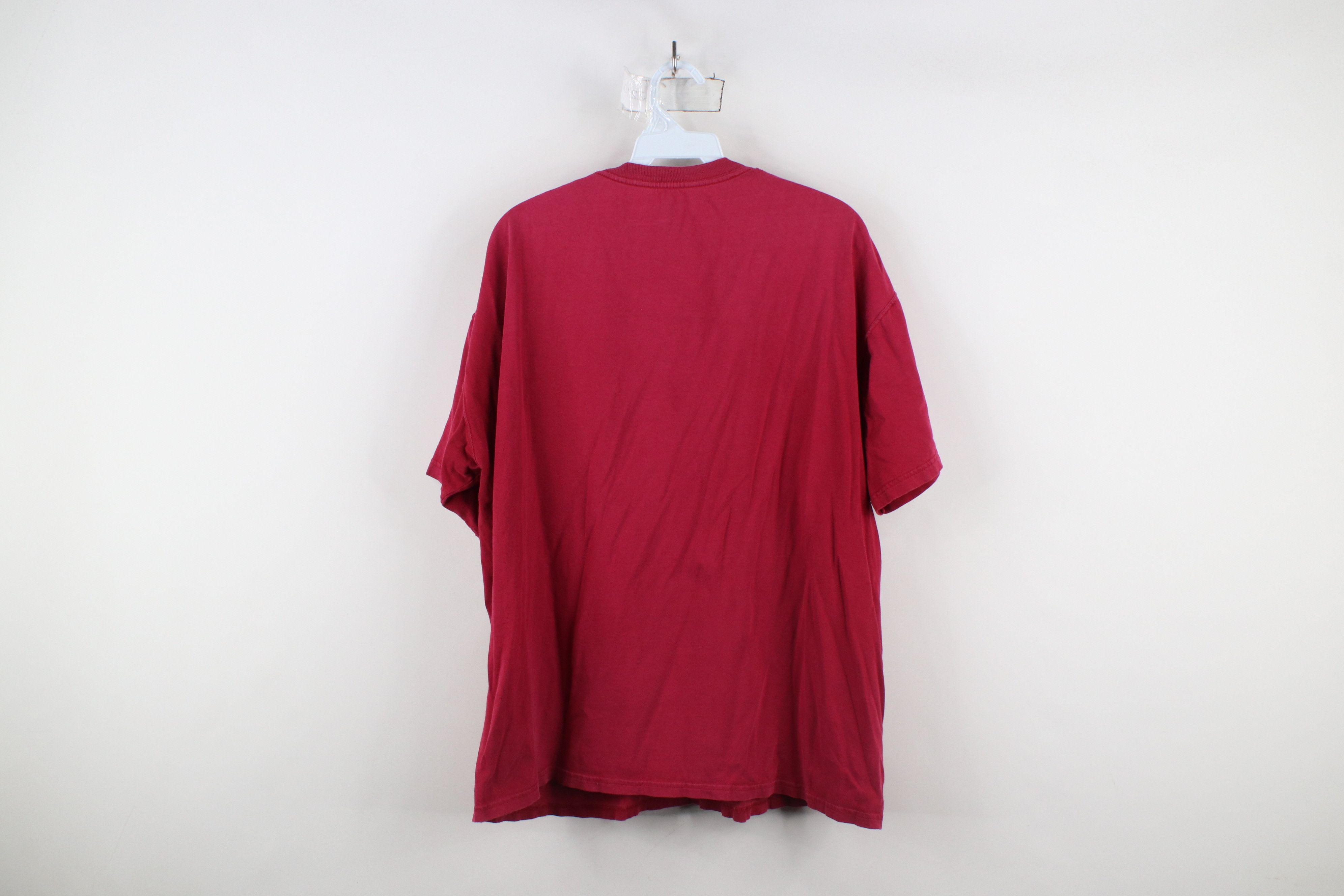 Russell Athletic × Vintage Vintage Russell Athletic Blank Pocket T-Shirt Red Cotton Size US L / EU 52-54 / 3 - 12 Thumbnail