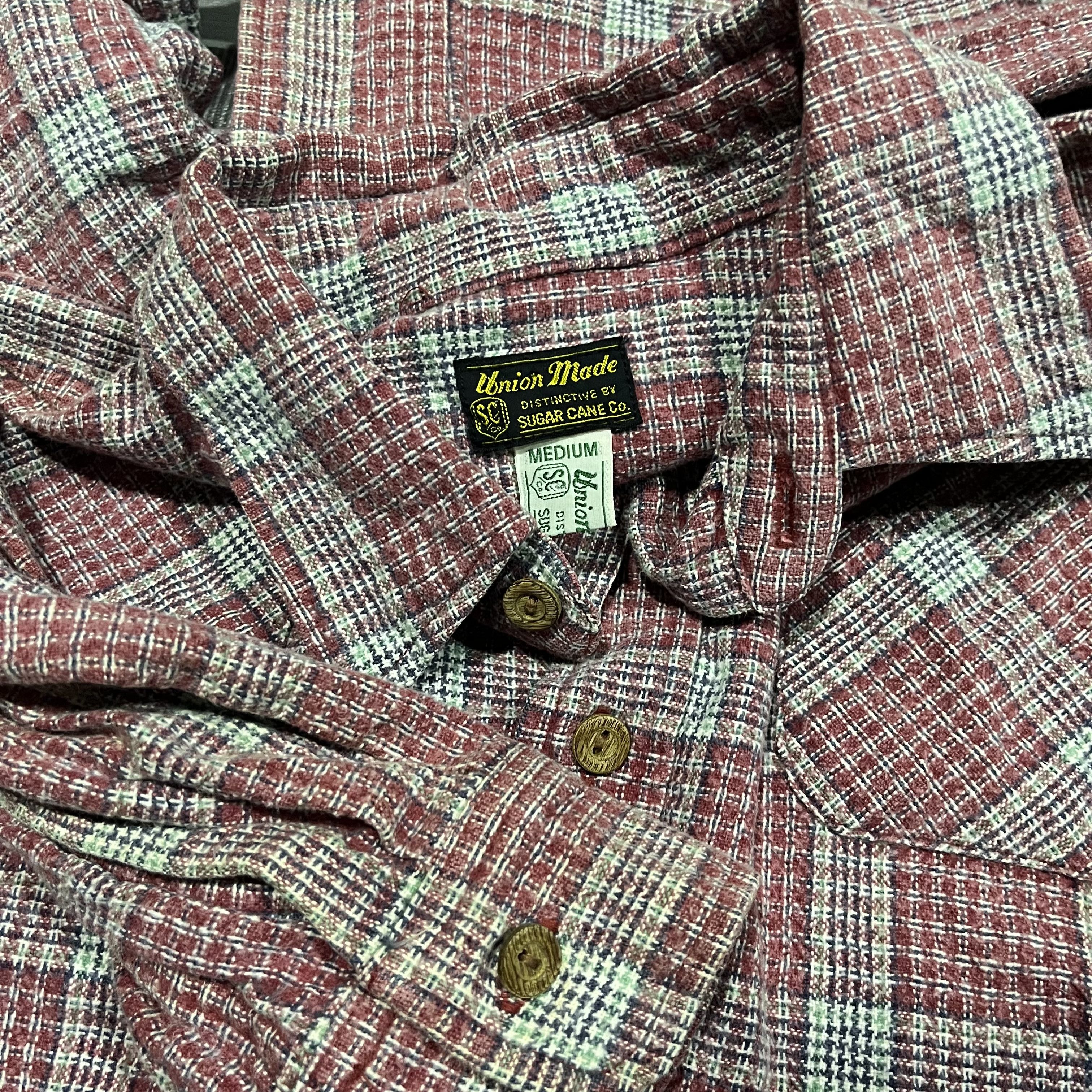 Toyo Enterprises Vintage Sugar Canes By Toyo Ent Farmers Wooden Button Shirt Size US L / EU 52-54 / 3 - 3 Thumbnail