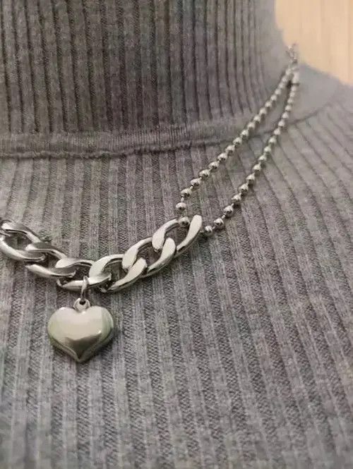 Jewelry × Vintage Heart Vintage Necklace chain pendent Size ONE SIZE - 3 Thumbnail