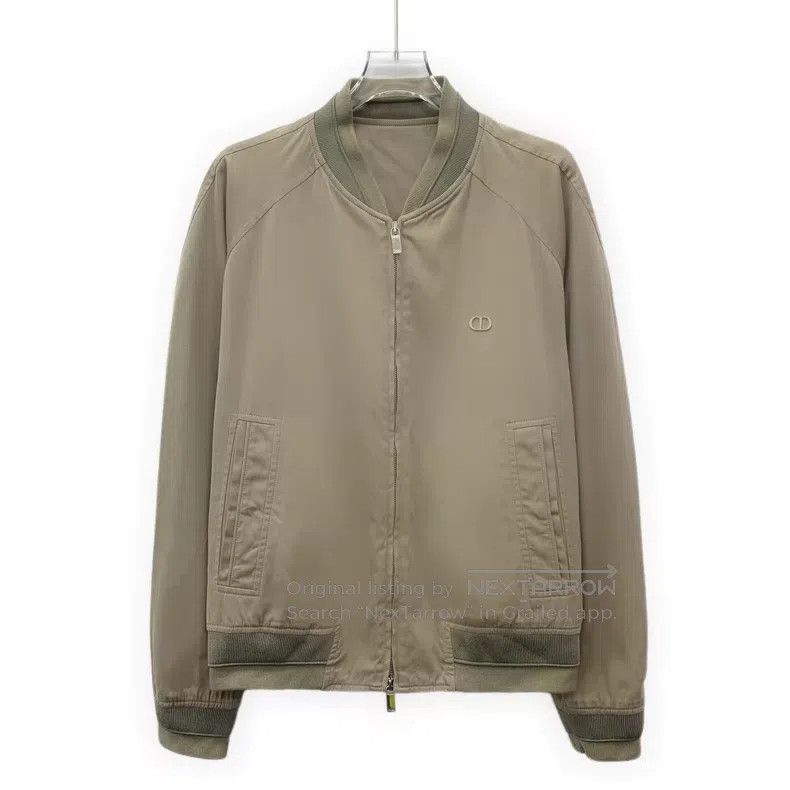 Dior Dior Khaki logo zipper jacket Size US M / EU 48-50 / 2 - 1 Thumbnail