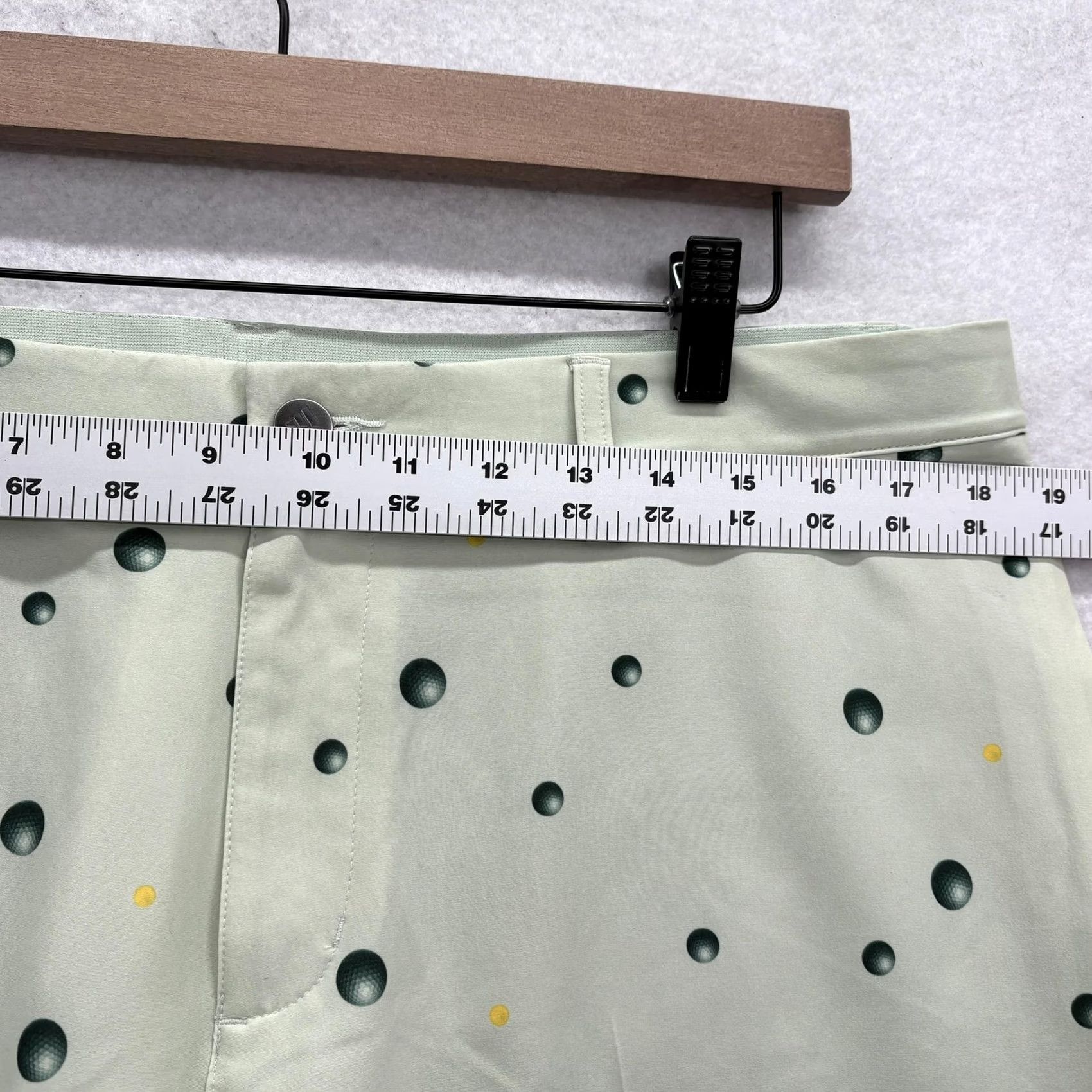 Adidas Adidas Ultimate 365 Golf Shorts Mens 35 Green Polka Dot Stretch 9" Performance Size US 35 - 6 Thumbnail
