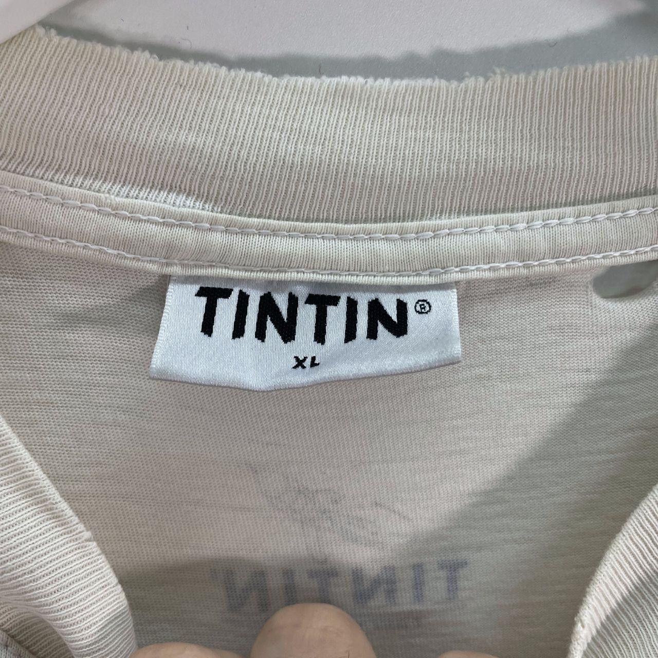 The Unbranded Brand Thrashed 90 S Tin Tin Tee Size US XL / EU 56 / 4 - 2 Thumbnail