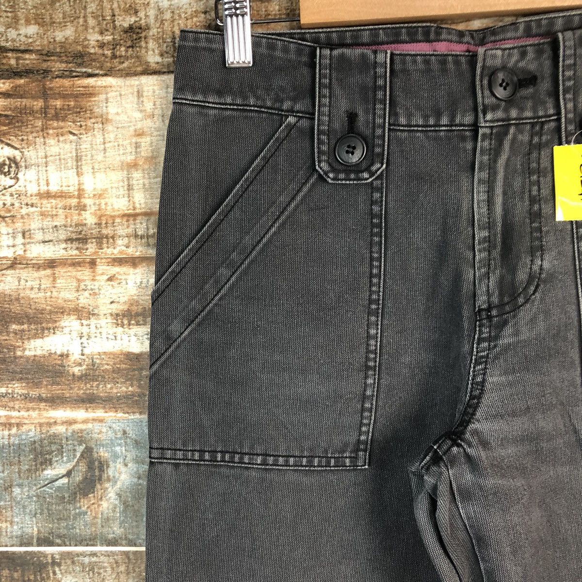Japanese Brand DL Tasse Tasse Black Cropped Pants #C1241 Size US 27 - 7 Thumbnail