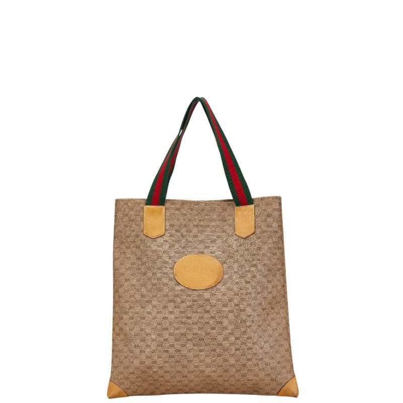 Gucci Gucci Pvc Leather Sherry Line Handbag 02 37 1300 Leather Tote Bag 02 37 1300 in Beige, Women's