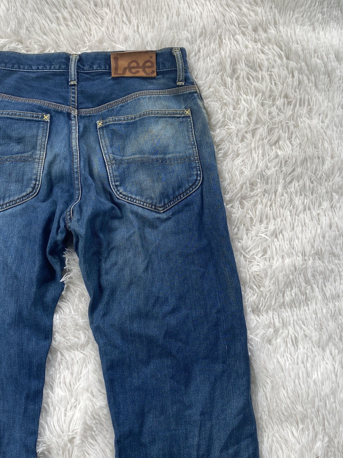 Lee 🔥Vintage🔥Lee Cowboy Selvedge Buttoned distressed Size US 30 / EU 46 - 6 Thumbnail