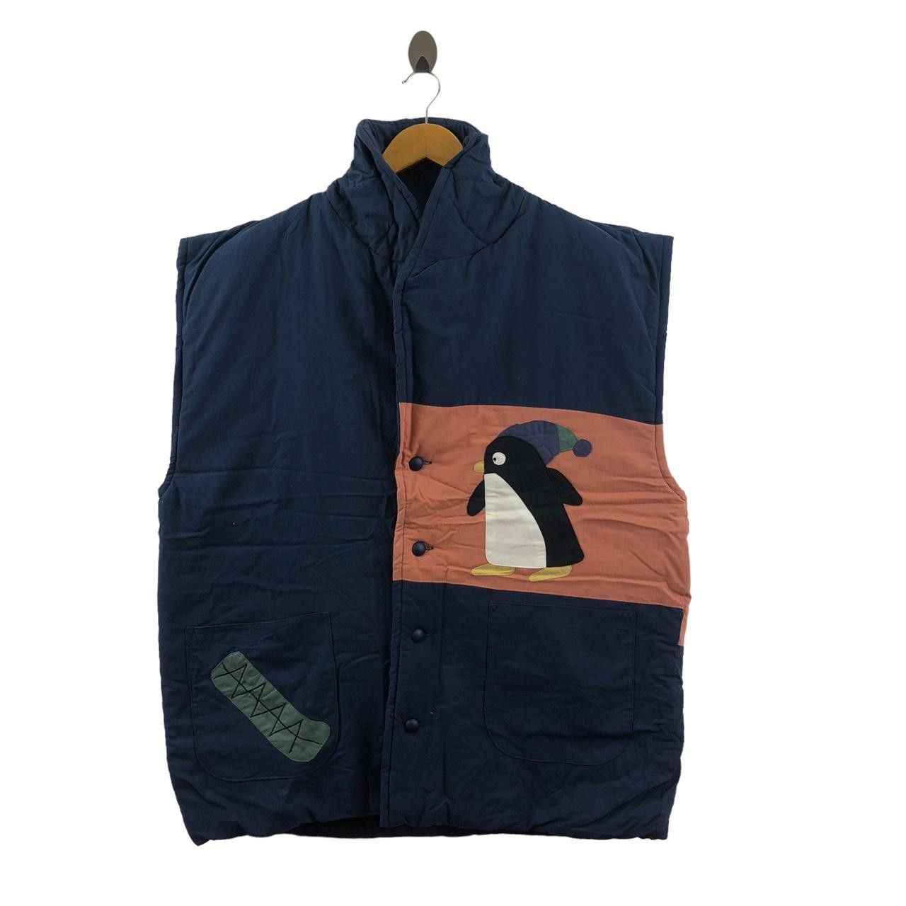 Other Vintage PINGU PENGUIN CARTOON Ski Puffer Vest Jacket Size L / US 10 / IT 46 - 2 Thumbnail
