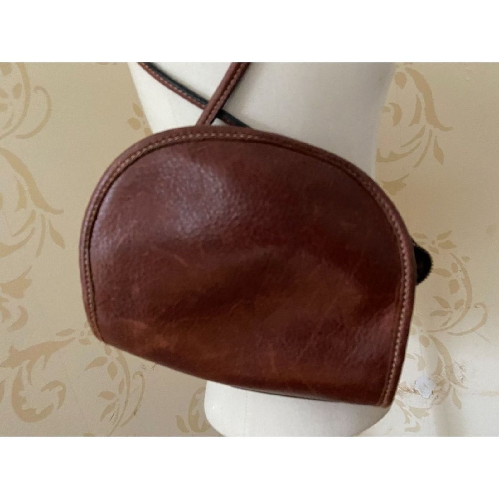 Designer Margot Leather 100% Leather Brown Cross Body Handbag Size ONE SIZE - 3 Thumbnail
