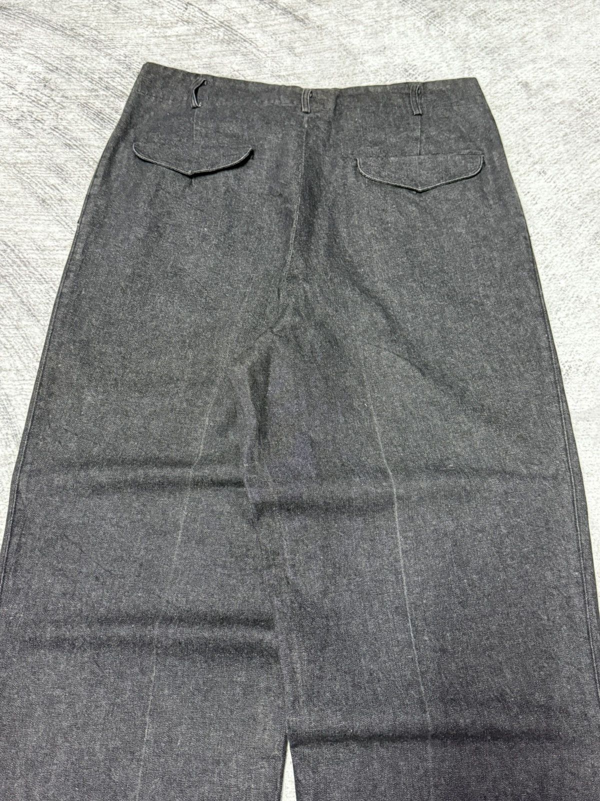 Creighton × Japanese Brand × Vintage 50s 60s Creighton Selvedge Pleated High Waist Baggy Jeans Size US 31 - 12 Thumbnail