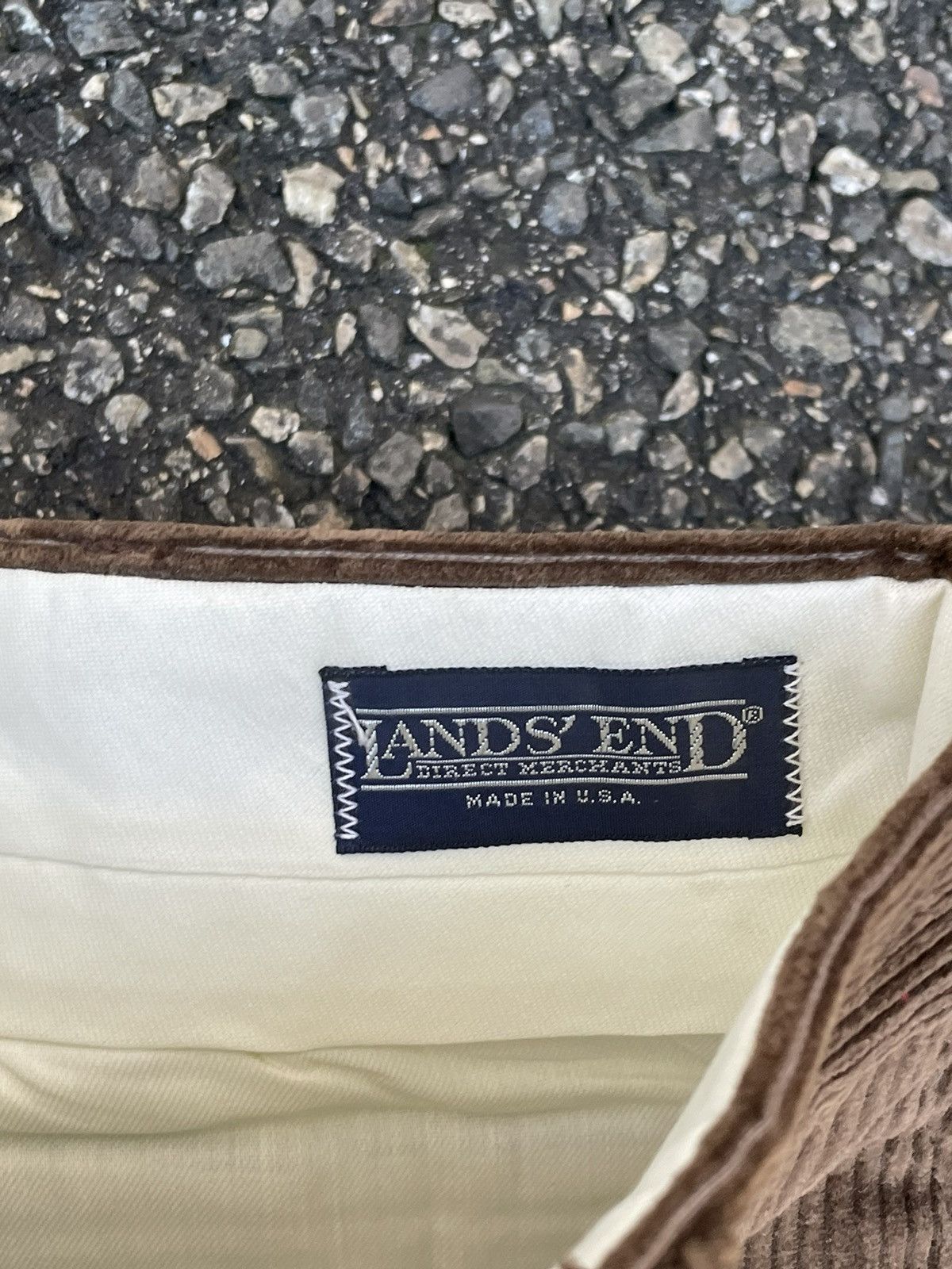 Lands' End NWT 90s Lands' End Men's Corduroy Flat Front Pants 30x36 Size US 30 / EU 46 - 2 Thumbnail