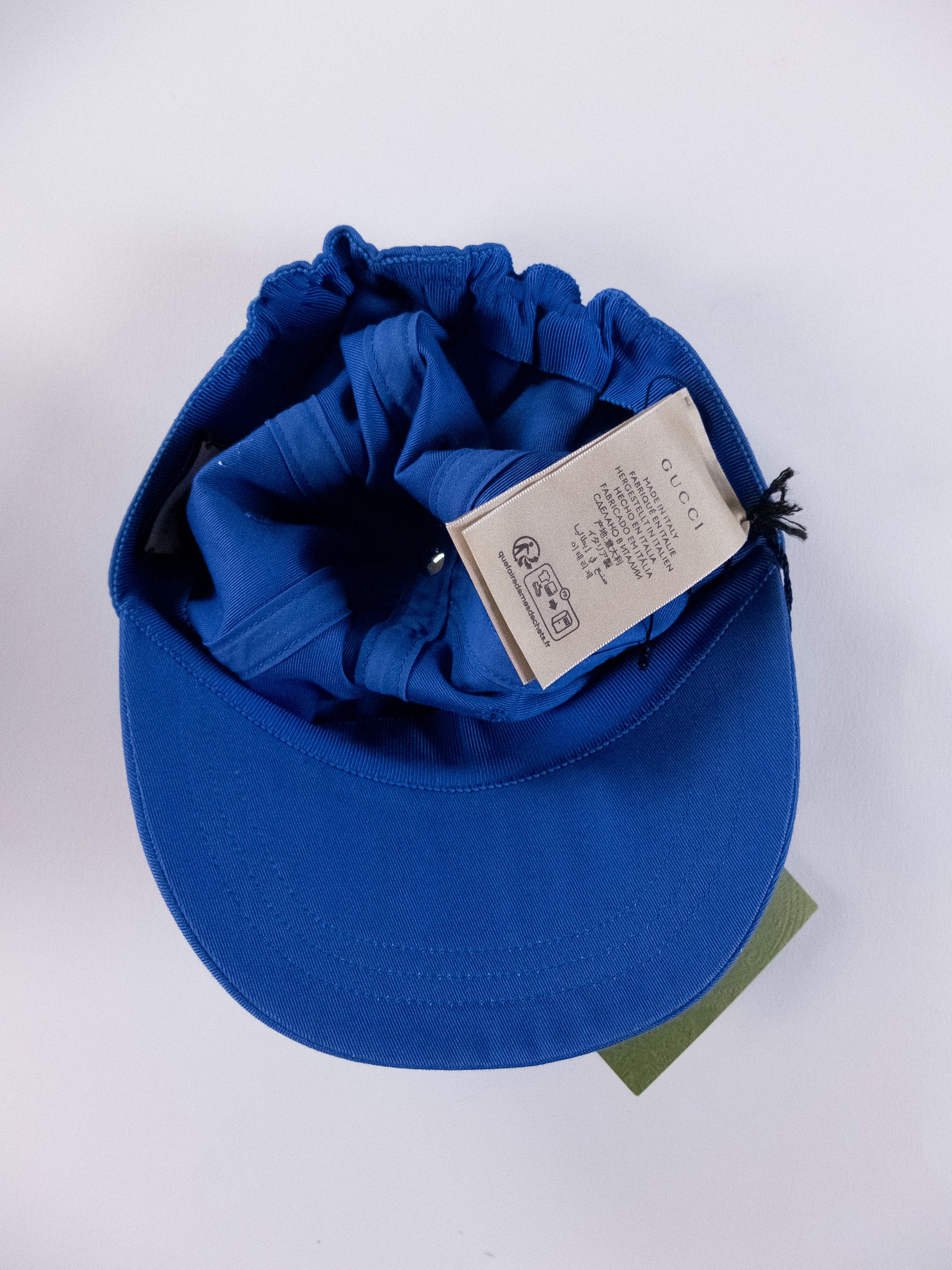 Gucci GUCCI 25 blue monogram dad cotton baseball cap Medium Size ONE SIZE - 11 Thumbnail
