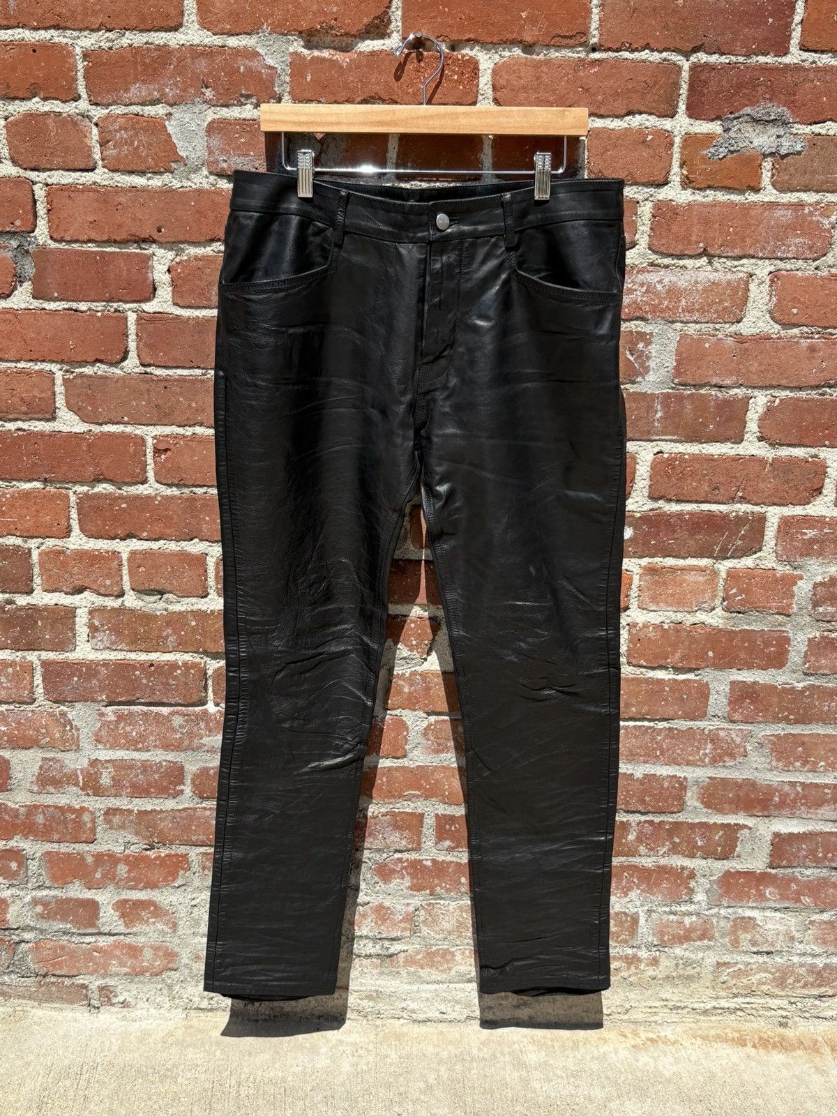 Rick Owen Leather Pants