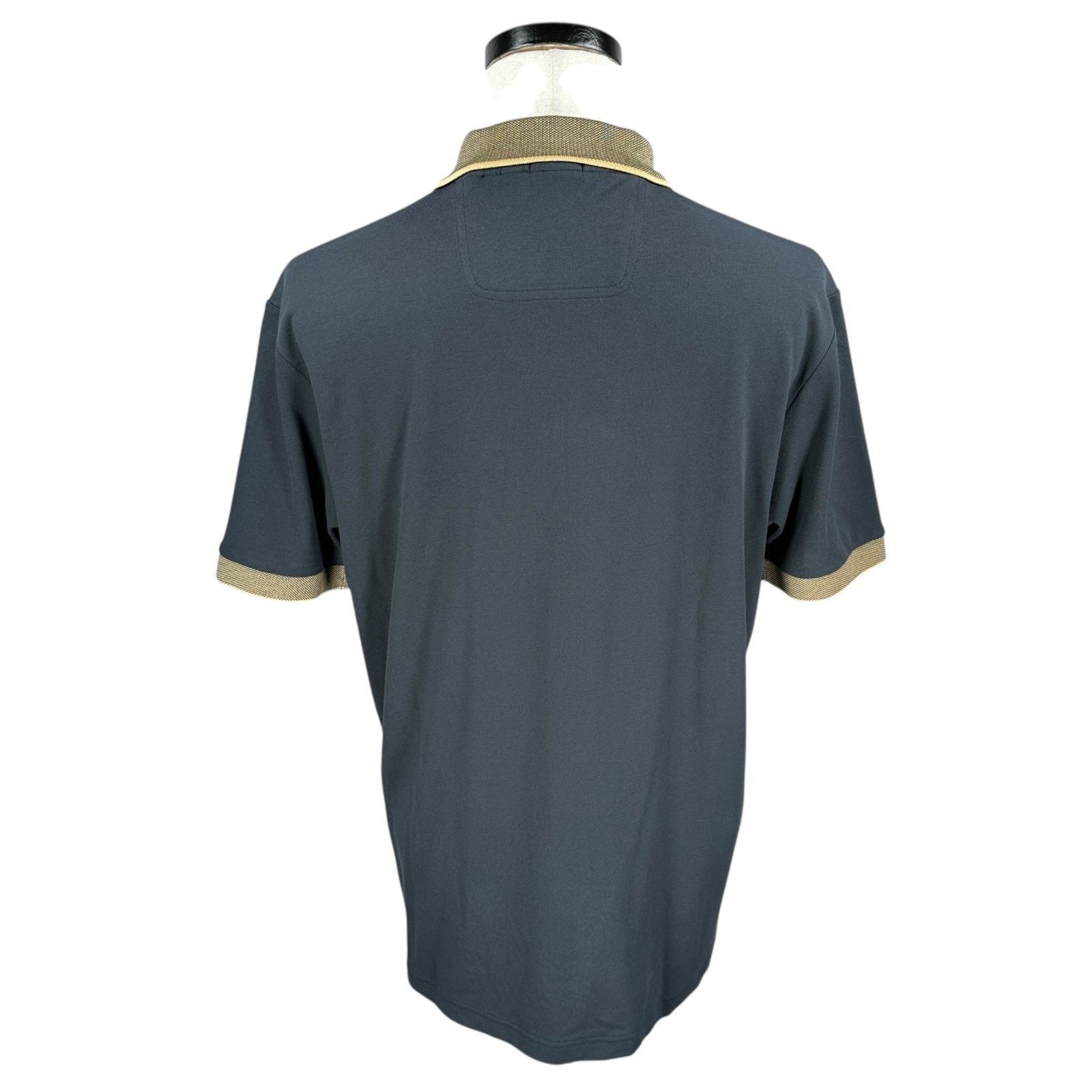 Hugo Boss Hugo Boss Paule Polo Shirt Men L Dark Blue Performance Slim Size US L / EU 52-54 / 3 - 2 Thumbnail