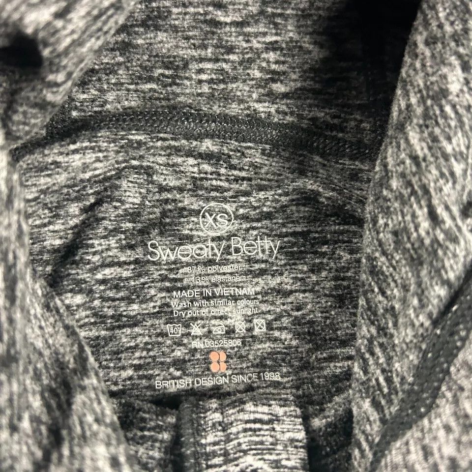 Sweaty Betty Sweaty Betty Hoodie Womens XS 1/4 Zip Stretch Sweatshirt Size XS / US 0-2 / IT 36-38 - 3 Thumbnail