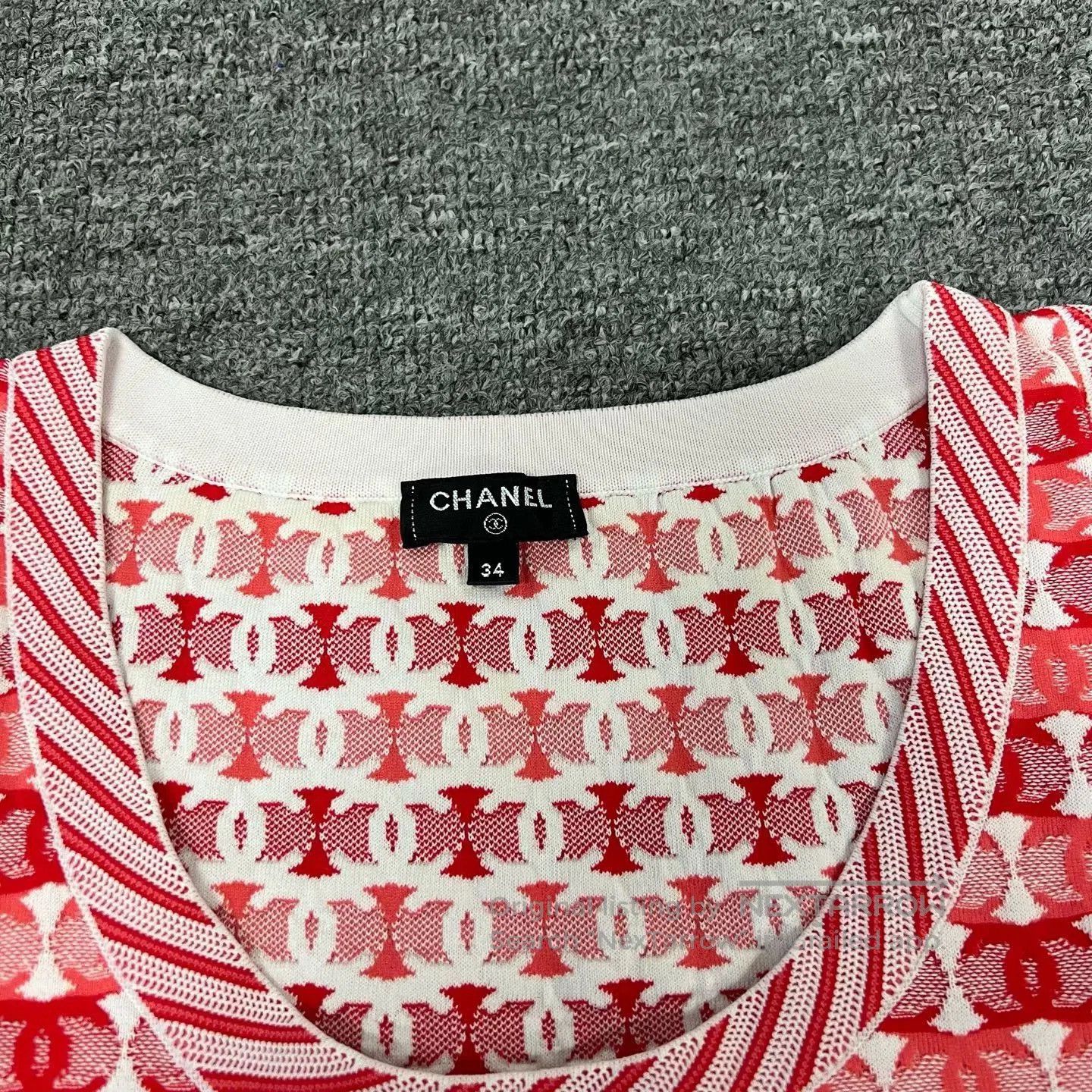 Chanel Chanel Pink CC Logo Knit Vest. Size XXS / US 00 / IT 34 - 7 Thumbnail