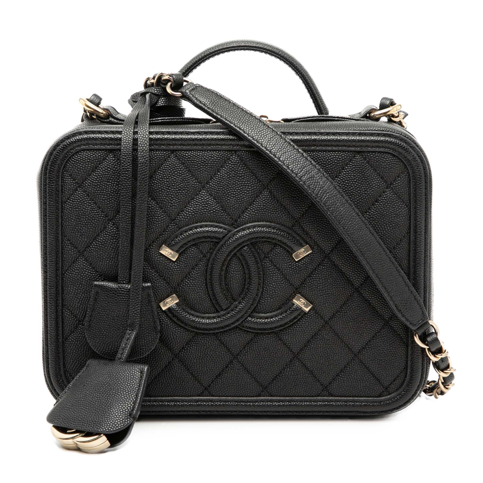 Chanel Medium Caviar CC Filigree Vanity Case Size ONE SIZE - 1 Thumbnail