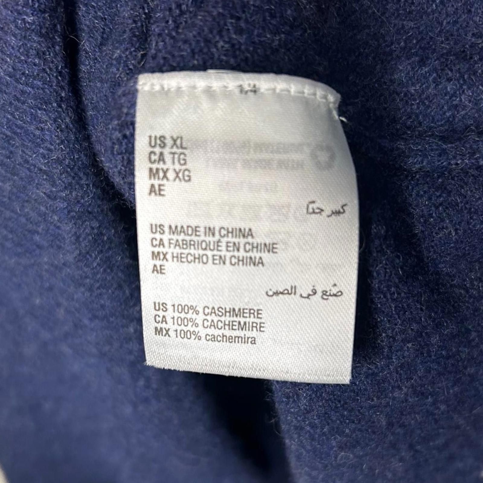 Club Room Club Room 100% Cashmere Luxury V-neck Sweater XL Navy Size US XL / EU 56 / 4 - 3 Thumbnail
