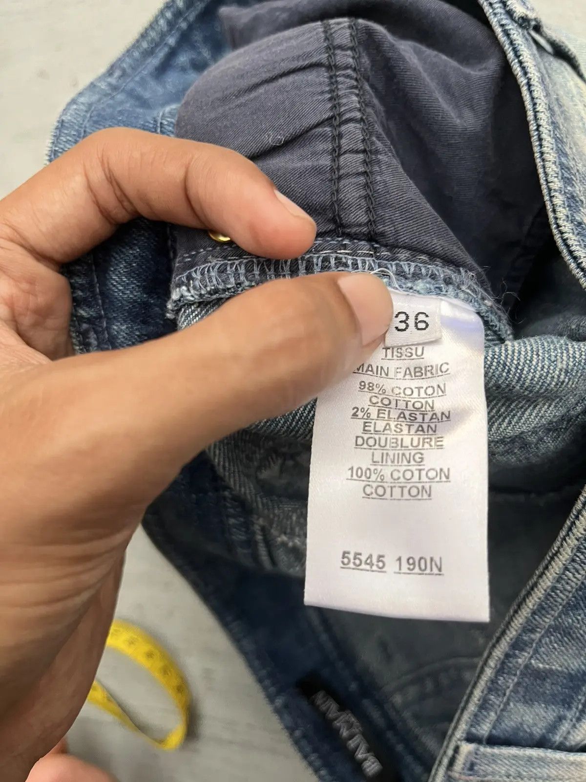 Japanese Brand Balmain Paris Zipper Biker Denim Shorts Acid Wash Blue Size 36" / US 14 / IT 50 - 8 Thumbnail