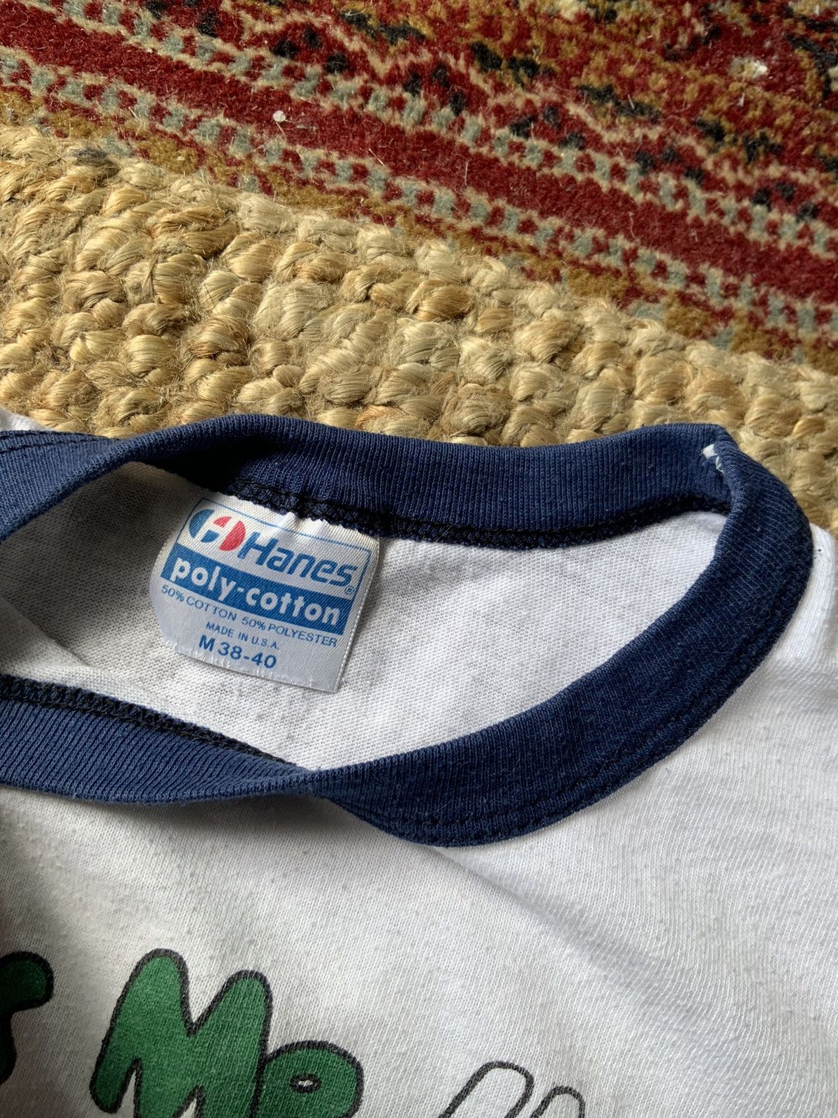 Vintage Vintage hanes graphic ringer tee rainbow tshirt Size US M / EU 48-50 / 2 - 4 Thumbnail