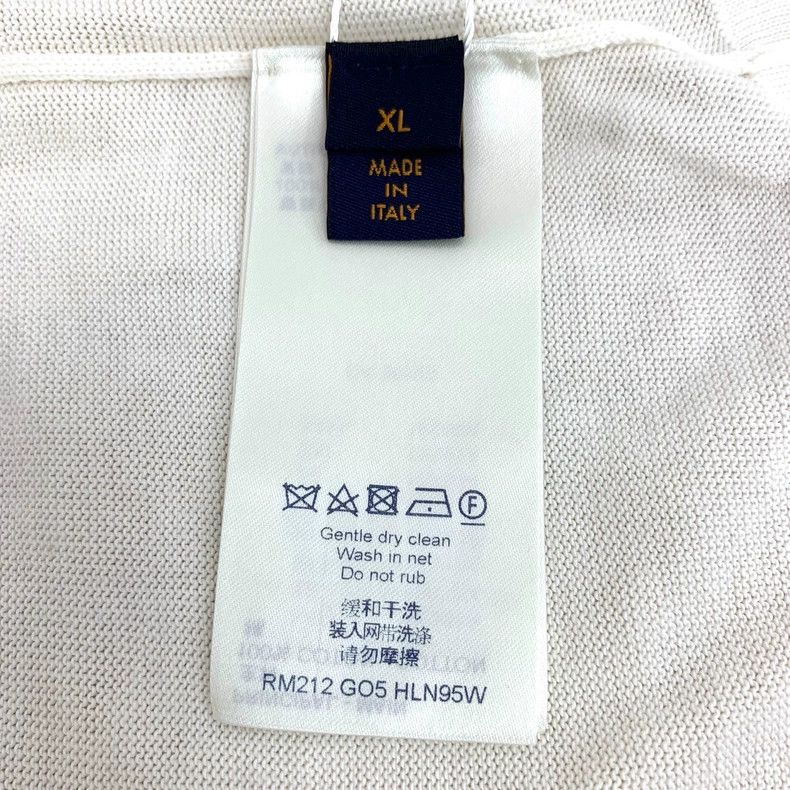 Louis Vuitton Louis Vuitton Off-white monogrammed cotton crew neck short Size US XL / EU 56 / 4 - 6 Thumbnail