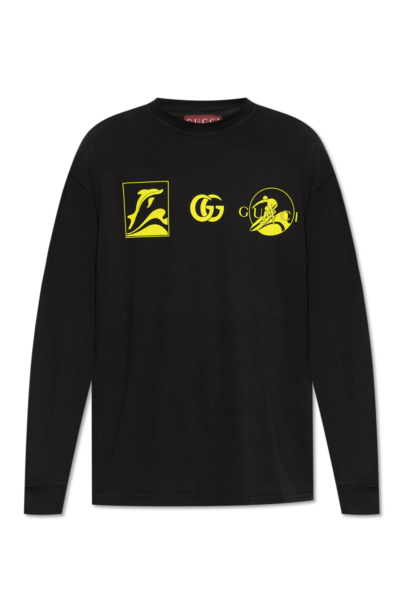 Gucci o1la5ras0426 Printed Cotton Jersey Sweatshirts in Black Size US S / EU 44-46 / 1 - 1 Thumbnail